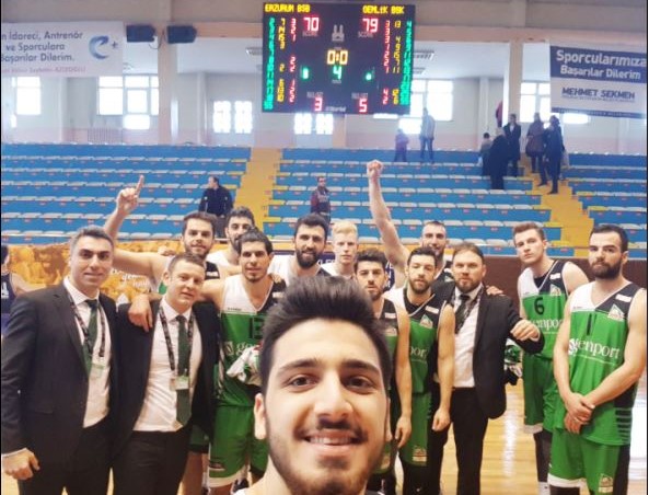 GEMLİK BASKETBOL ERZURUM 'DA GALİP