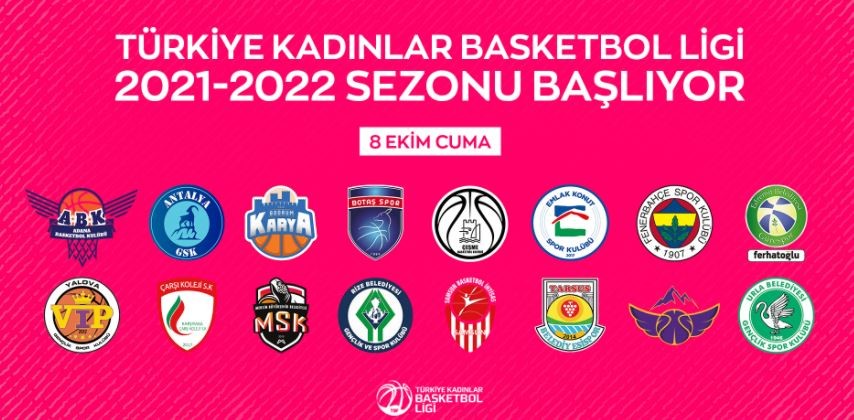 TÜRKİYE KADINLAR BASKETBOL LİGİ’NDE 2021-2022 SEZONU 8 EKİM'DE BAŞLIYOR