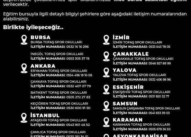 DEPREMZEDE ÇOCUKLARIMIZA SPOR OKULLARIMIZDA BURSLU EĞİTİM